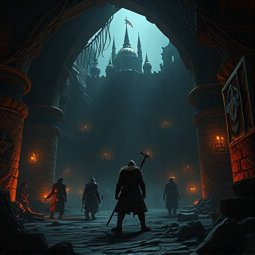 Exploring a dungeon in 'Rune Raiders', a fantasy adventure game