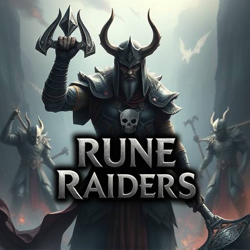 Official announcement banner for Rune Raiders 2 featuring the main character and logo.